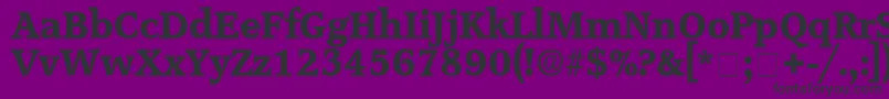 フォントConsoDisplaySsi – 紫の背景に黒い文字