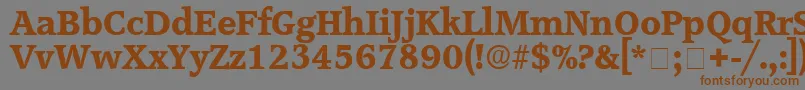 ConsoDisplaySsi Font – Brown Fonts on Gray Background