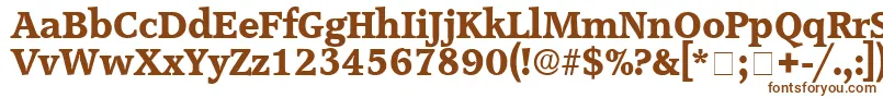 ConsoDisplaySsi Font – Brown Fonts on White Background