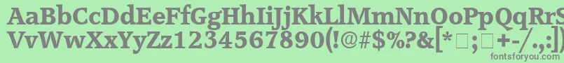 ConsoDisplaySsi Font – Gray Fonts on Green Background