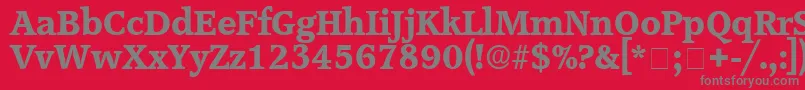 ConsoDisplaySsi Font – Gray Fonts on Red Background