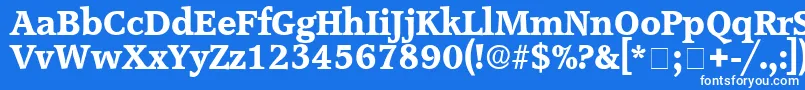 ConsoDisplaySsi Font – White Fonts on Blue Background