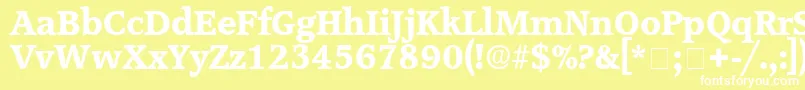 ConsoDisplaySsi Font – White Fonts on Yellow Background