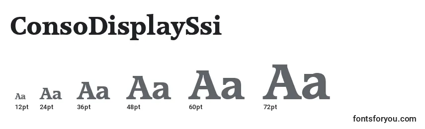 ConsoDisplaySsi Font Sizes