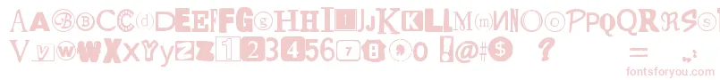 YetAnotherRansomNote Font – Pink Fonts
