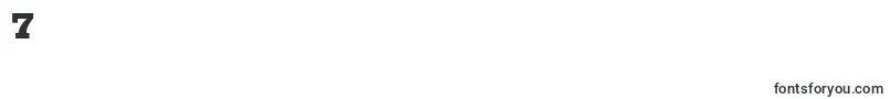 フォントRodeoextrabold – フォント数字7