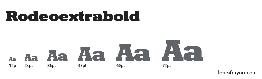 Rodeoextrabold Font Sizes