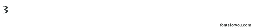 HumanaSerifItcBold-Schriftart – Schriften für die Ziffer 3