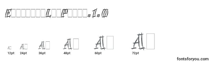 EmphasisLetPlain.1.0 Font Sizes