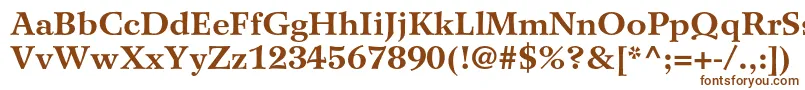 WilkeltstdBold Font – Brown Fonts on White Background