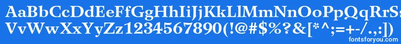 WilkeltstdBold Font – White Fonts on Blue Background