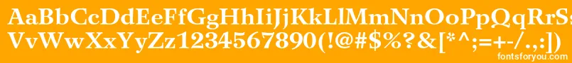 WilkeltstdBold Font – White Fonts on Orange Background