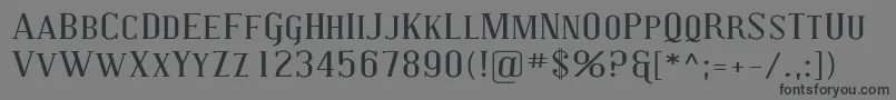 CovingtonScExp Font – Black Fonts on Gray Background