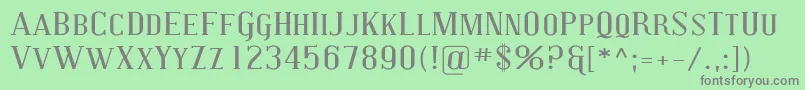 CovingtonScExp Font – Gray Fonts on Green Background