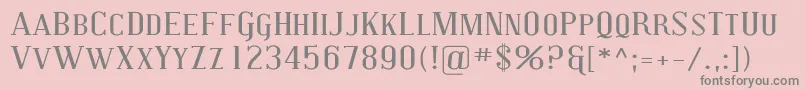 CovingtonScExp Font – Gray Fonts on Pink Background