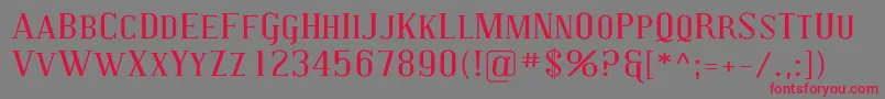 CovingtonScExp Font – Red Fonts on Gray Background