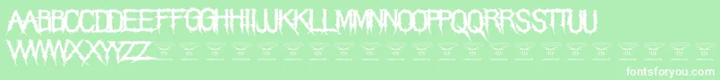 ThegrimraidersRegular Font – White Fonts on Green Background