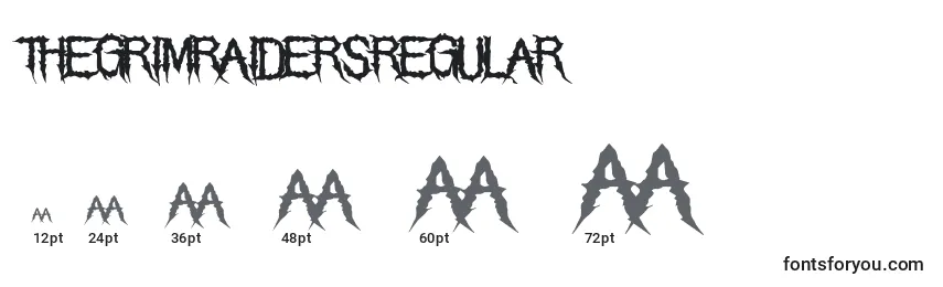 Размеры шрифта ThegrimraidersRegular (79224)
