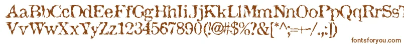 JackTheHipper Font – Brown Fonts on White Background