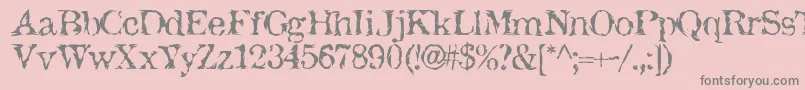 JackTheHipper Font – Gray Fonts on Pink Background