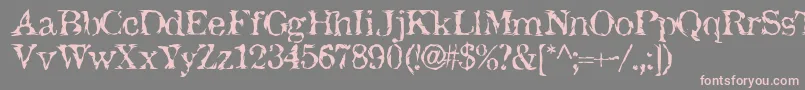 JackTheHipper Font – Pink Fonts on Gray Background