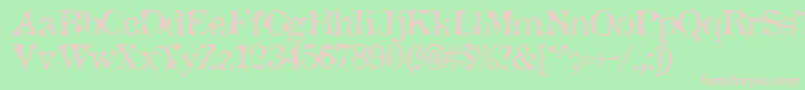 JackTheHipper Font – Pink Fonts on Green Background