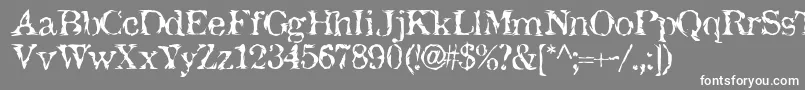 JackTheHipper Font – White Fonts on Gray Background