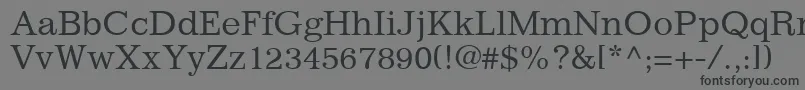 ClassicSsi Font – Black Fonts on Gray Background