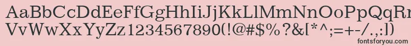 ClassicSsi Font – Black Fonts on Pink Background