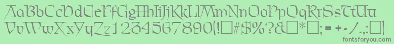 ChevalierRegular Font – Gray Fonts on Green Background