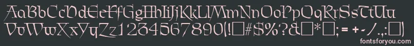 ChevalierRegular Font – Pink Fonts on Black Background