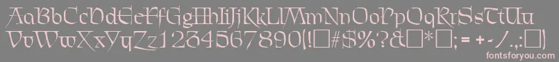 ChevalierRegular Font – Pink Fonts on Gray Background