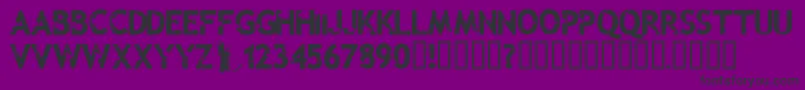 フォントMalevolentz – 紫の背景に黒い文字