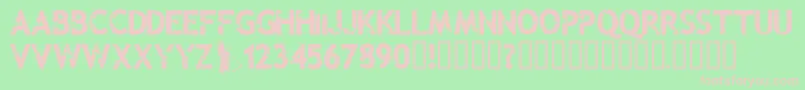 Malevolentz Font – Pink Fonts on Green Background
