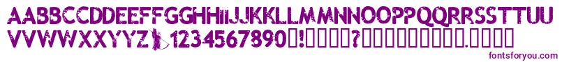 Malevolentz Font – Purple Fonts on White Background