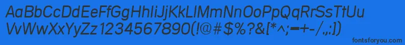 Weitere Informationen zur MercedesItalic-Schriftart MercedesItalic-Schriftart – Schwarze Schriften auf blauem Hintergrund