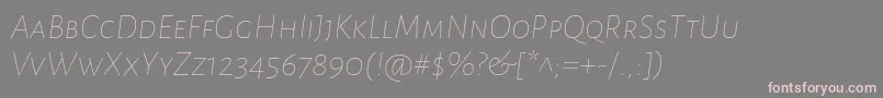 Más sobre la fuente AlegreyasansscThinitalic fuente AlegreyasansscThinitalic – Fuentes Rosadas Sobre Fondo Gris