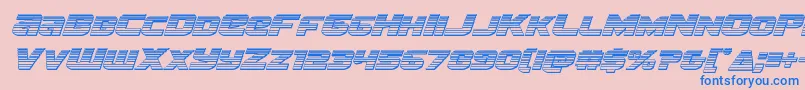 Шрифт Terranchromeital – синие шрифты на розовом фоне