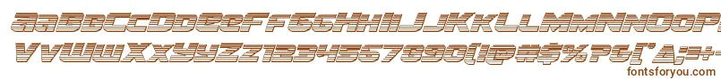 Шрифт Terranchromeital – коричневые шрифты на белом фоне