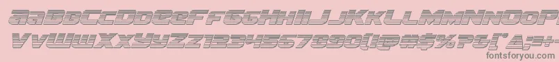 Шрифт Terranchromeital – серые шрифты на розовом фоне