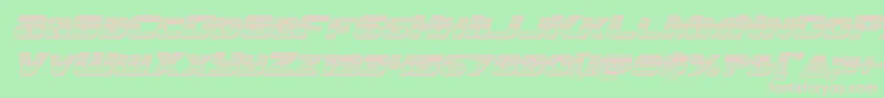 Шрифт Terranchromeital – розовые шрифты на зелёном фоне