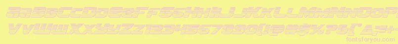 Шрифт Terranchromeital – розовые шрифты на жёлтом фоне