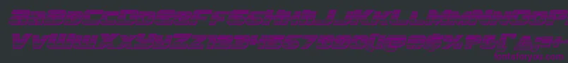 Шрифт Terranchromeital – фиолетовые шрифты на чёрном фоне