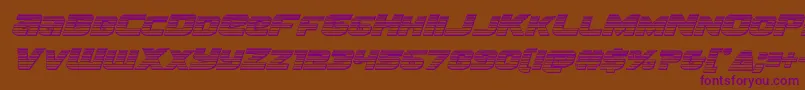Шрифт Terranchromeital – фиолетовые шрифты на коричневом фоне