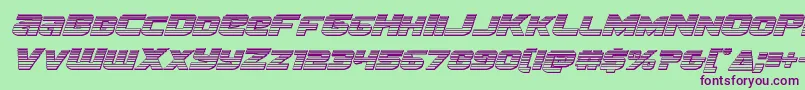 Шрифт Terranchromeital – фиолетовые шрифты на зелёном фоне