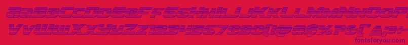 Шрифт Terranchromeital – фиолетовые шрифты на красном фоне