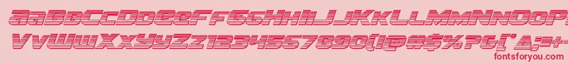 Terranchromeital Font – Red Fonts on Pink Background