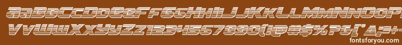 Шрифт Terranchromeital – белые шрифты на коричневом фоне