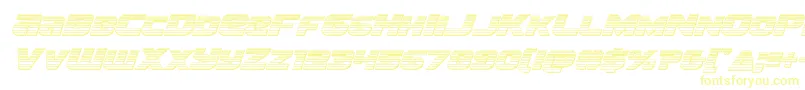 Шрифт Terranchromeital – жёлтые шрифты на белом фоне