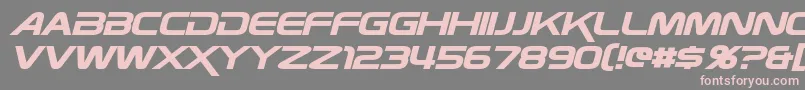 ZebulonItalic Font – Pink Fonts on Gray Background